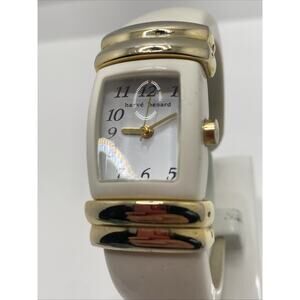harve benard Cuff Bracelet Quartz Women's Watch New Battery! Womens Fashion